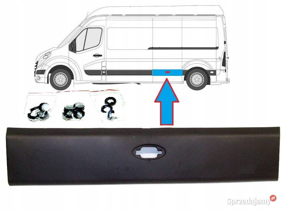 LISTWA NA BOK BOCZNA LEWA RENAULT MASTER III Motoryzacja Głogów