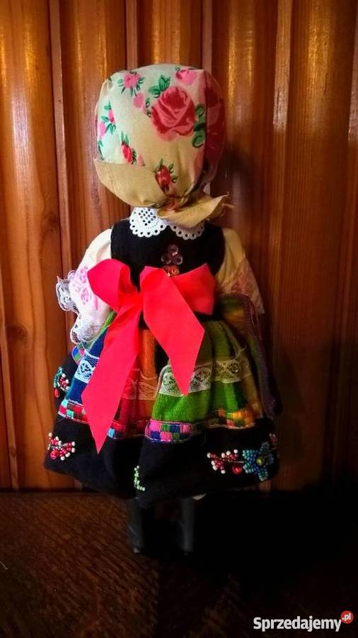 Lalka ludowa łowicki strój regionalny Hand Made Kluczbork sprzedam