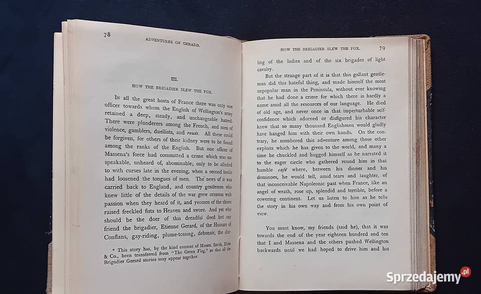 A Conan Doyle Adventures of Gerard B Tauschnitz wielkopolskie Koźminek sprzedam