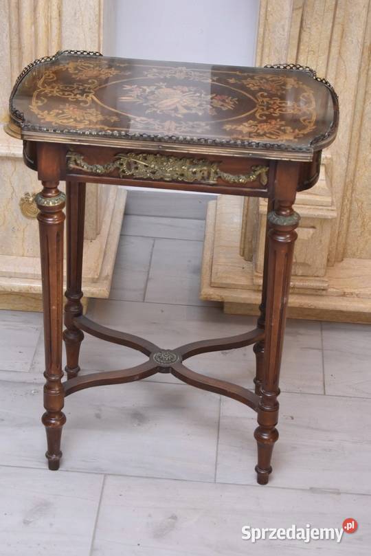 Drewniany Stolik Francuski Stół Biurowy Empire Kraków
