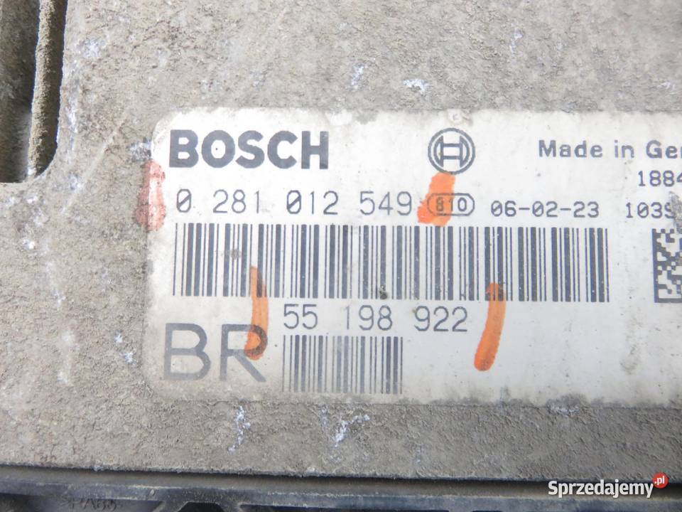 STEROWNIK OPEL ASTRA H 19 CDTI 0281012549