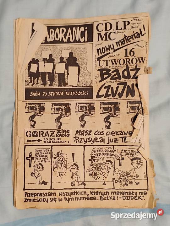 Garaż 56 Sierpień 1991 Fanzine punk oi hardcore śląskie
