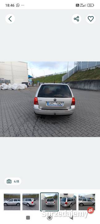 VW bora 18t kombi 150 ksenon alufelgi bez wkladu 883847010KM Wodzisław Śląski