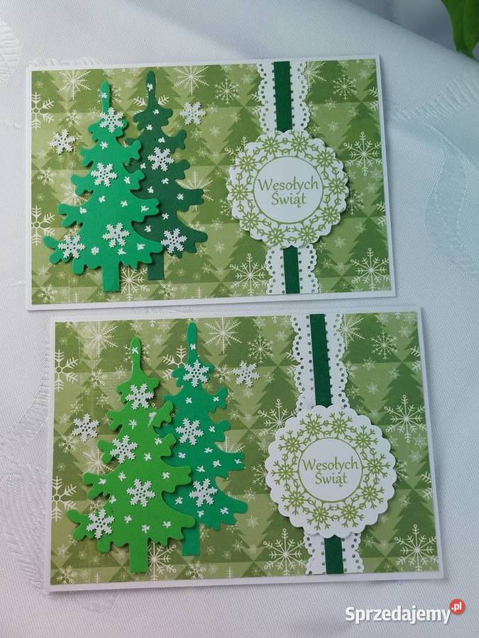 Ręcznie robione kartki na Boże Narodzenie MIX wielokolorowy sprzedam