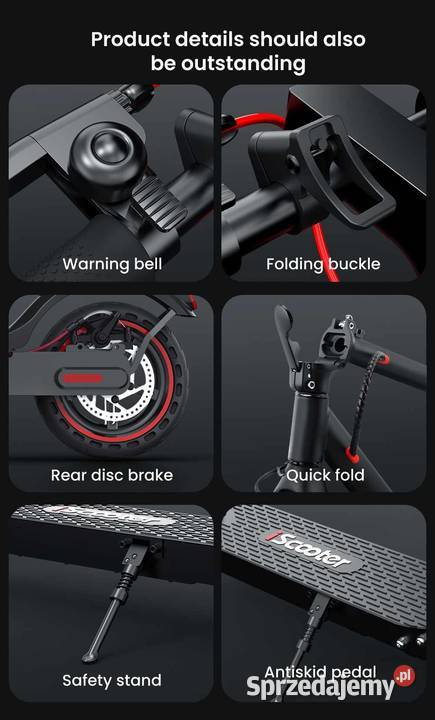 Hulajnoga elektryczna iscooter i9 350W 30h Siedlce