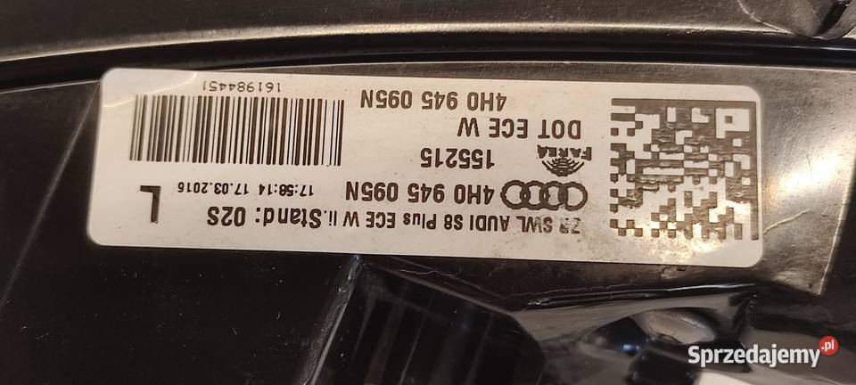 AUDI A8 D4 LAMPA LEWY TYŁ 4H0945095N dolnośląskie sprzedam