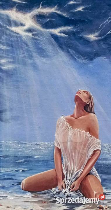 Obraz ręcznie malowany 8060 Łódź sprzedam