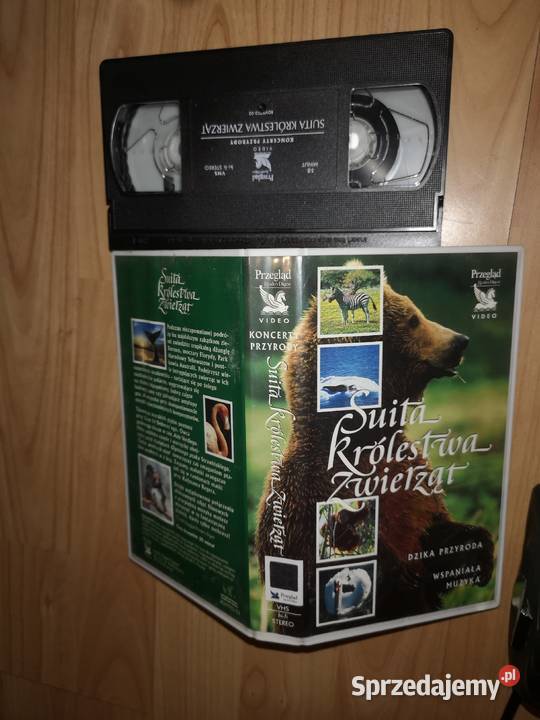 Kaseta vhs dzikie zwierzęta suita dolnośląskie Wałbrzych