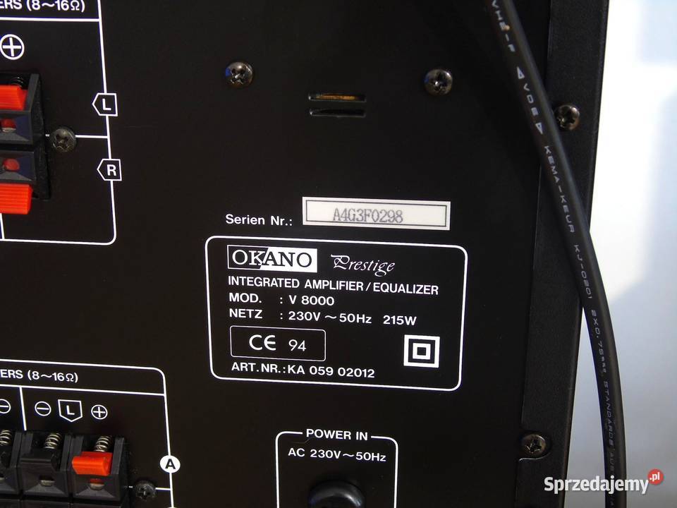 Wieża Okano Prestige 8000 korektor sprawna Wieże i miniwieże Jasło