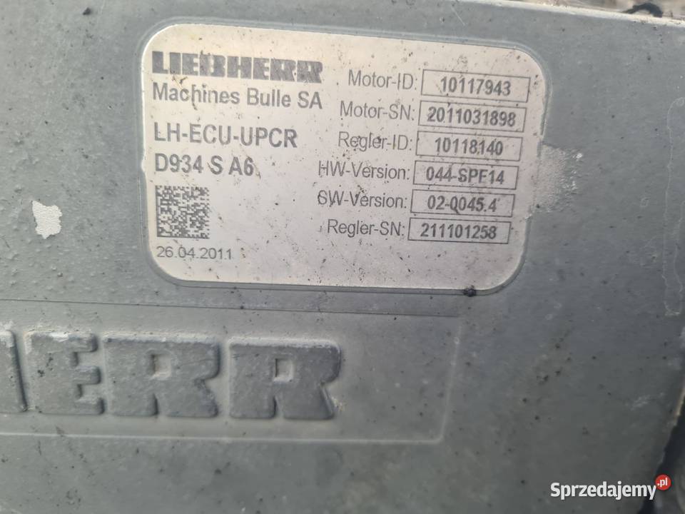Liebherr A900 C 2010rPartsCzęści Pozostałe wielkopolskie Wilkowo sprzedam