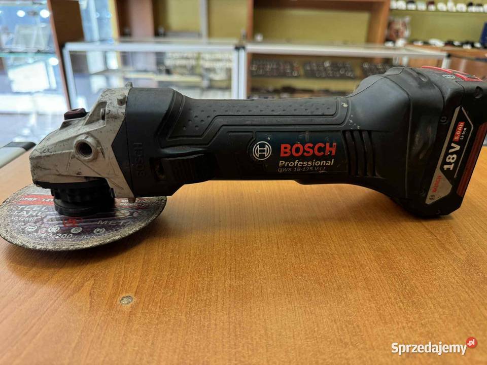 Szlifierka kątowa Bosch GWS 18125 VLI AKU 40 AH Elbląg sprzedam