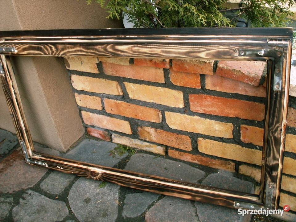 Stare okno rama okienna retro loft lustro