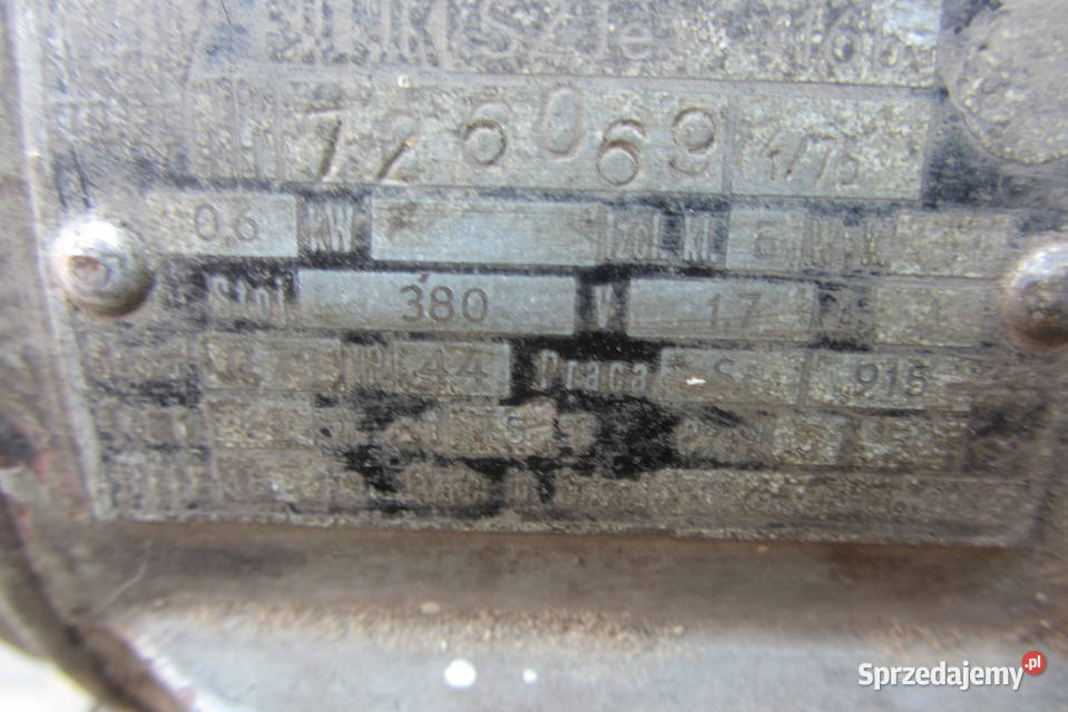 Silnik elektryczny 380 V 06 KW lubelskie Biłgoraj