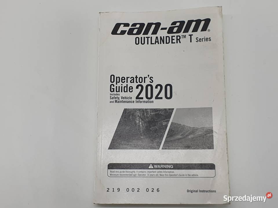 Instrukcja Serwisowa Ksiazka Can am outlander Łódź