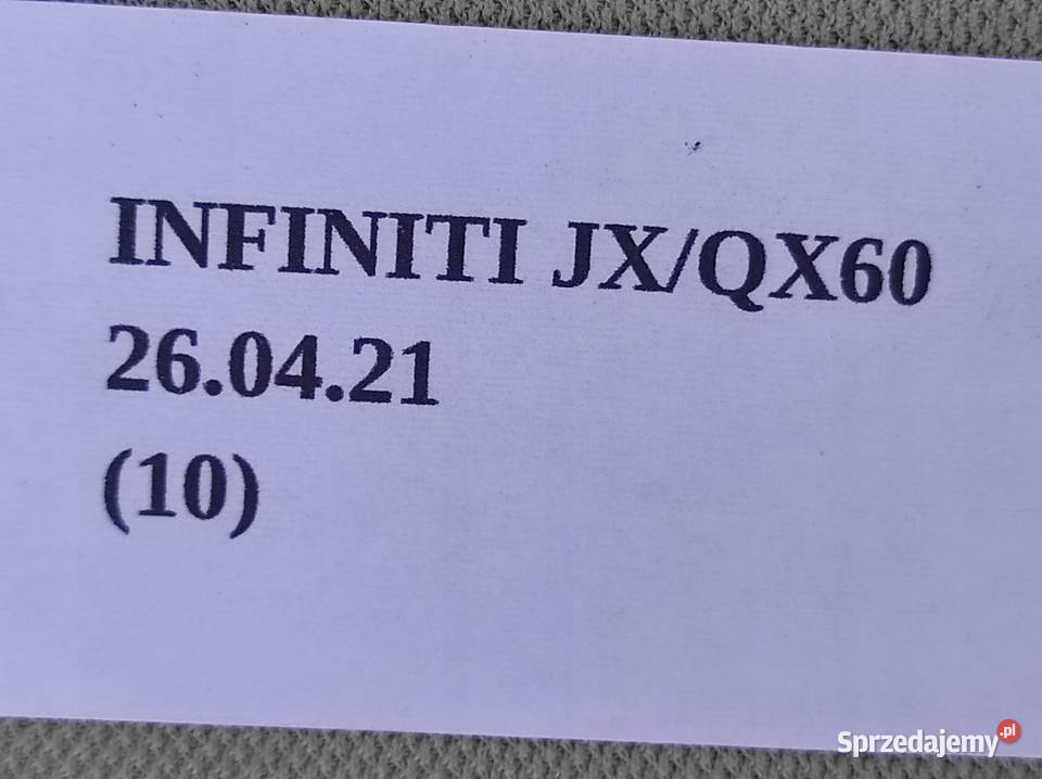 OSŁONA SŁUPKA DRUGIEGO PRAWA INFINITI QX60 JX Nowy Tomyśl
