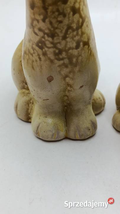 Ceramika figurki kotów mama i dziecko lubelskie Zamość