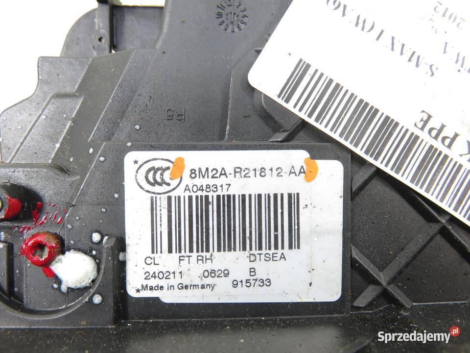 ZAMEK PRAWY PRZEDNI FORD S I 8M2AR21812AA Motoryzacja