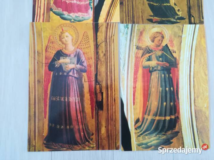 zestaw kartek z aniołami historia sztuki pomorskie Gdańsk sprzedam