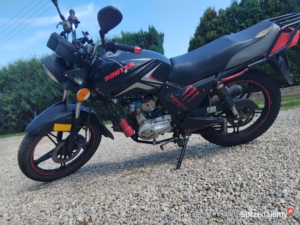Motorower router uszkodzony Konina
