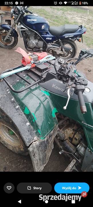 sprzedam quada kawasaki klf 400 4x4 Wilcza Wola sprzedam