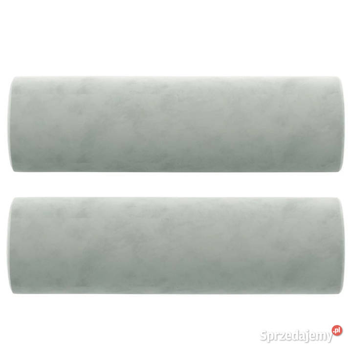 2osobowa sofa z poduszkami jasnoszara 140 Sofy i kanapy Warszawa