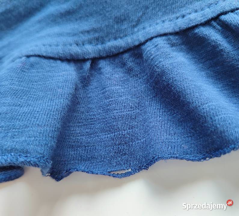 Bluzka z falbankami i haftem angielskim Zara 92 śląskie Katowice