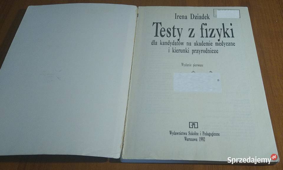 Testy z fizyki kandydatów na akademie medyczne i