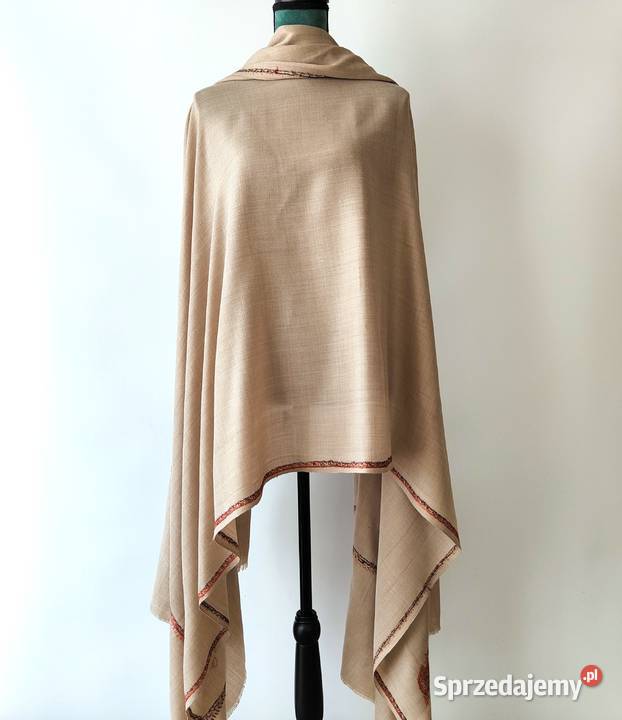 Szal orientalny indyjski haftowany haft paisley Szczecin