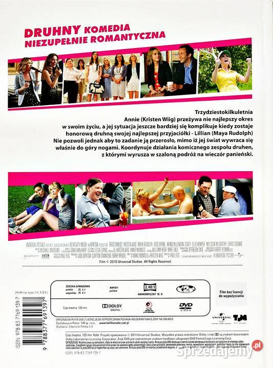 DRUHNY DVD KS KRISTEN WIIG wielkopolskie Kalisz sprzedam