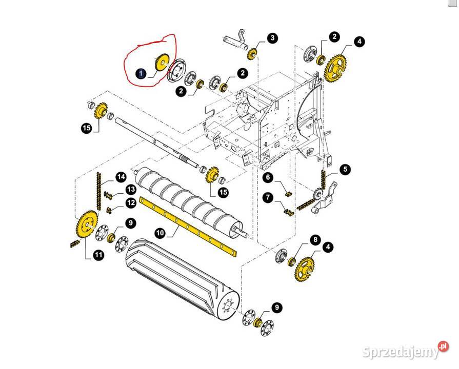 84024237 Koło łańcuchowe RB344 RBX BR 5930BC 548 New Holland Warszawa sprzedam