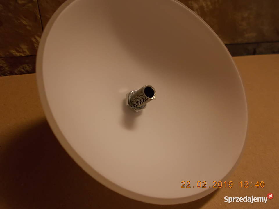 Klosz do lampy miseczka biały otwór 10mm mazowieckie Warszawa sprzedam
