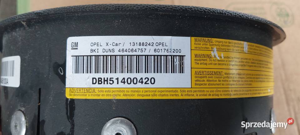Kierownica skórzana z Airbag OPEL CORSA C COMBO