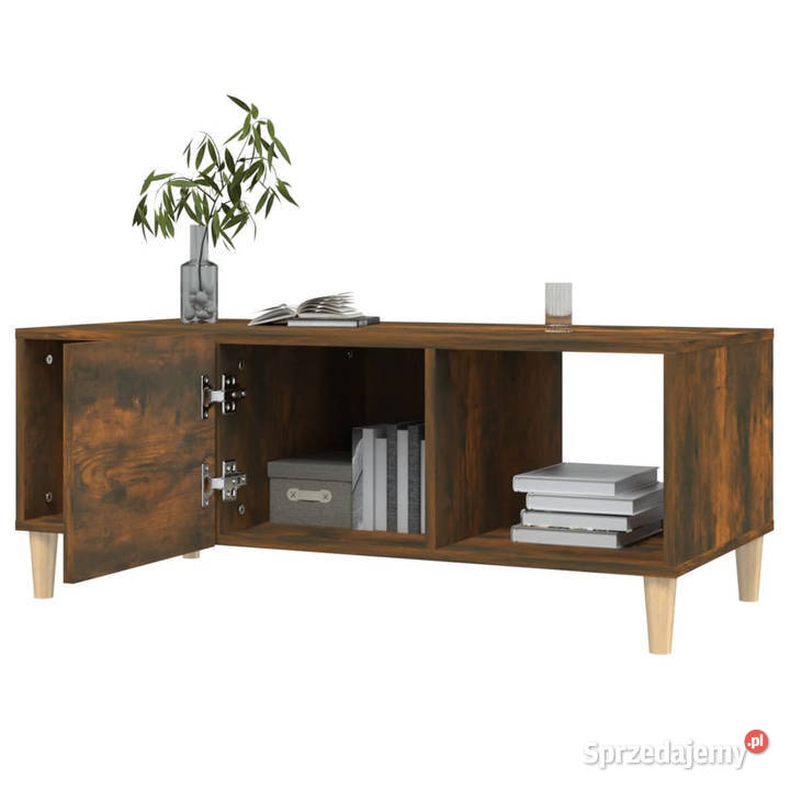 Stolik kawowy przydymiony dąb 102x50x40 WM817525 Warszawa