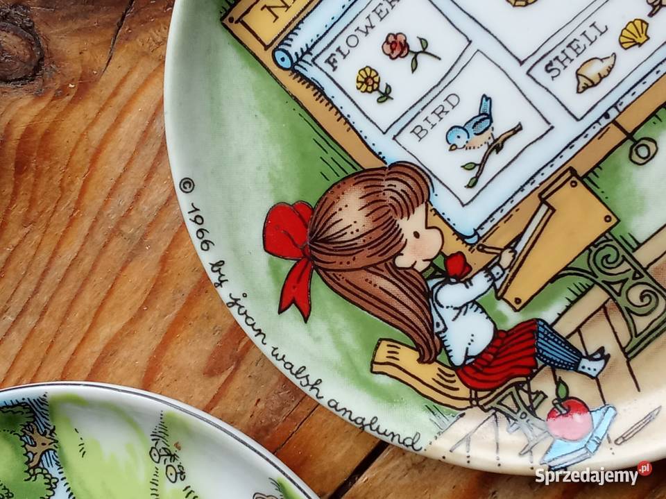 Kolekcjonerskie talerzyki z motywami dzieci