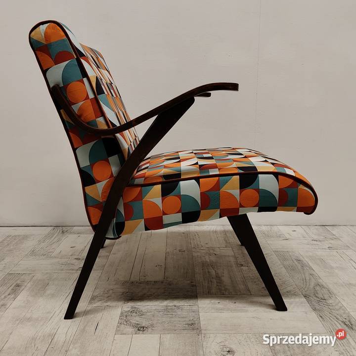 fotel PRL design Czechosłowacja lata 70te Radomsko