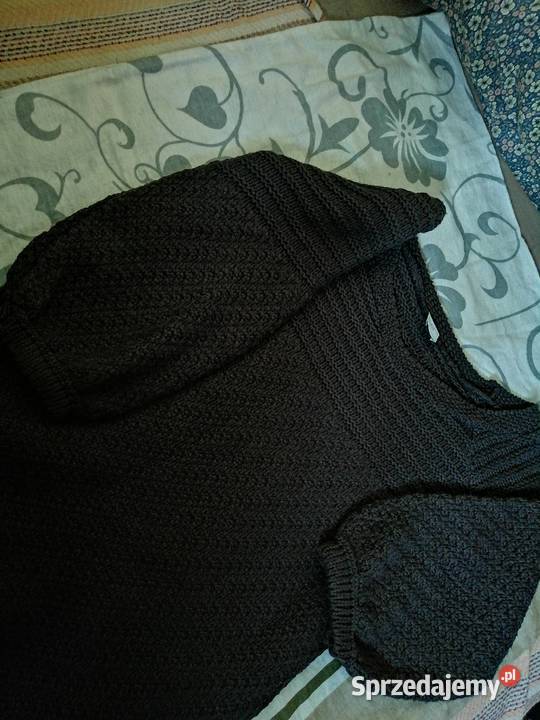 Sweter sweterek LOOK balonowe rękawy Grubszy Odzież damska wielkopolskie Leszno sprzedam