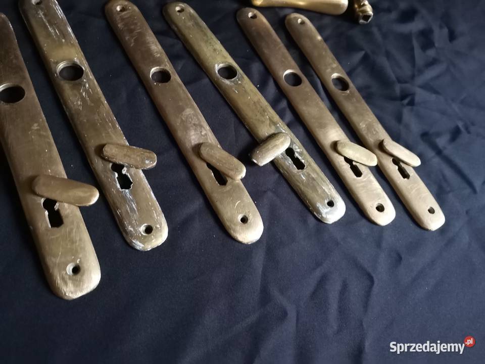 Stare przedwojenne klamki szyldy okucia stary Antyki Katowice