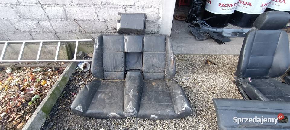 Przednie fotele tylna kanapa BMW E36 Cabrio Piasek