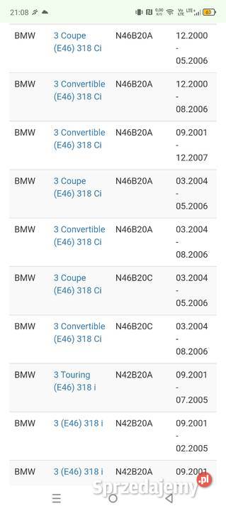 Alternator regenerowany BMW Układ elektryczny silnika Zambrów