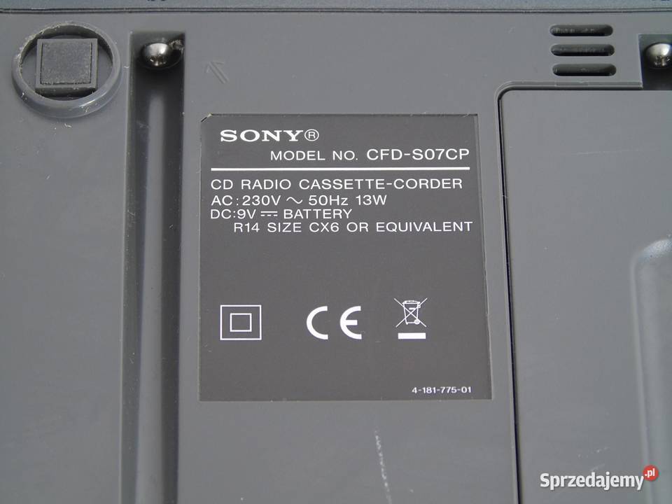 Radio odtwarzacz magnetofon AUX Sony CFDS07 podkarpackie Jasło