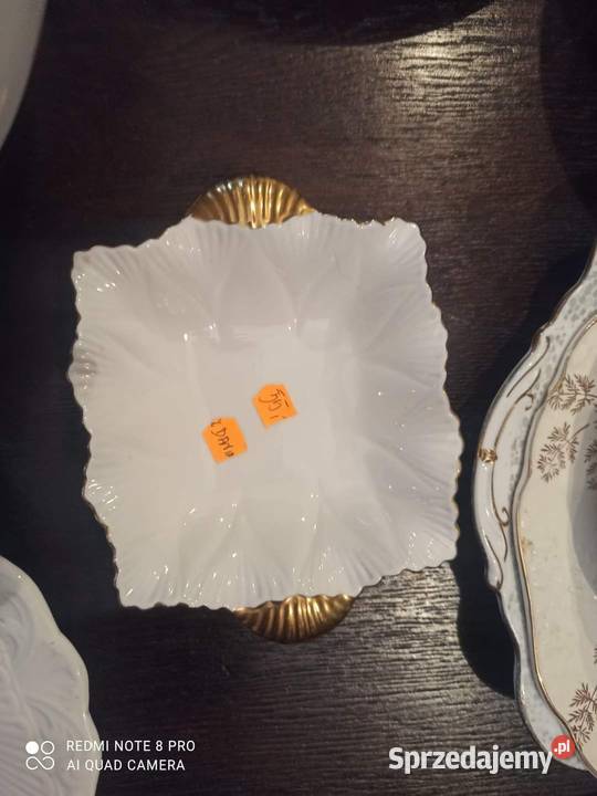 Trio filiżanka z talerzykiem deser Shelley Porcelana i szkło Gdańsk