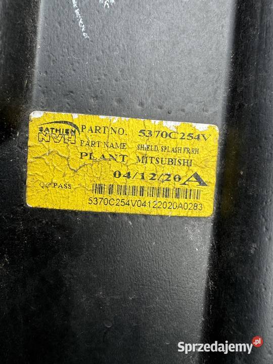 Nadkole przód prawe rh Mitsubishi space Star 3 Części samochodowe wielkopolskie