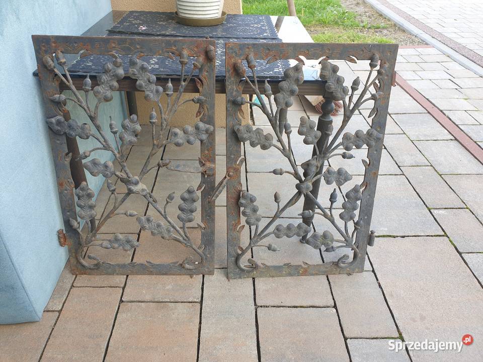 Drzwiczki do kominka ozdobne kute