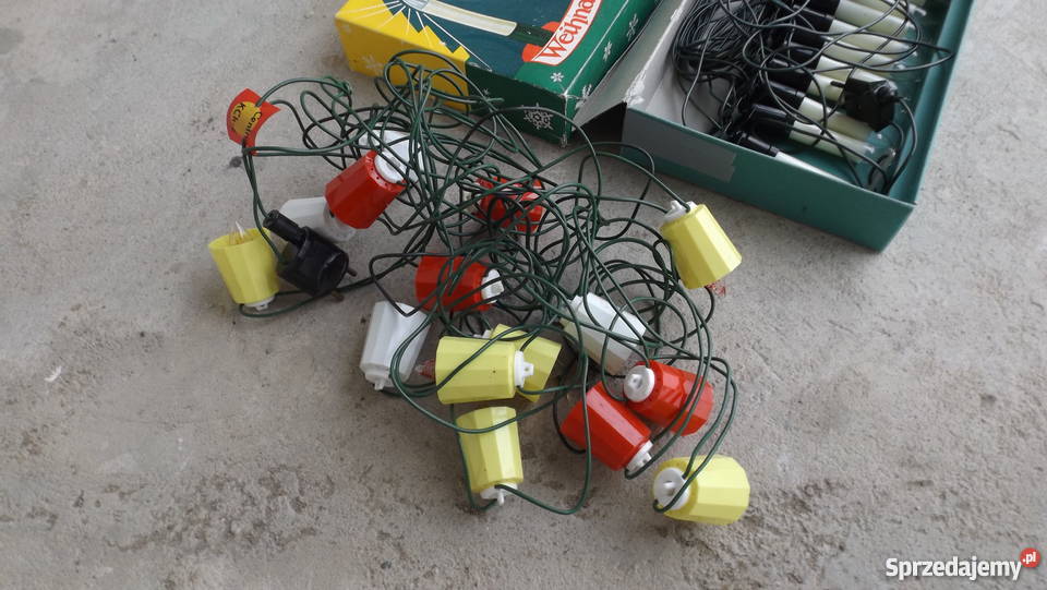 Stare lampki choinkowe z Prlu Sprawne