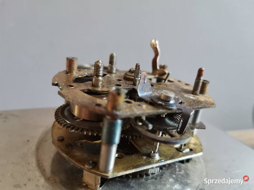 Stary przedwojenny zegar budzik gabinetowy Art Antyki Katowice