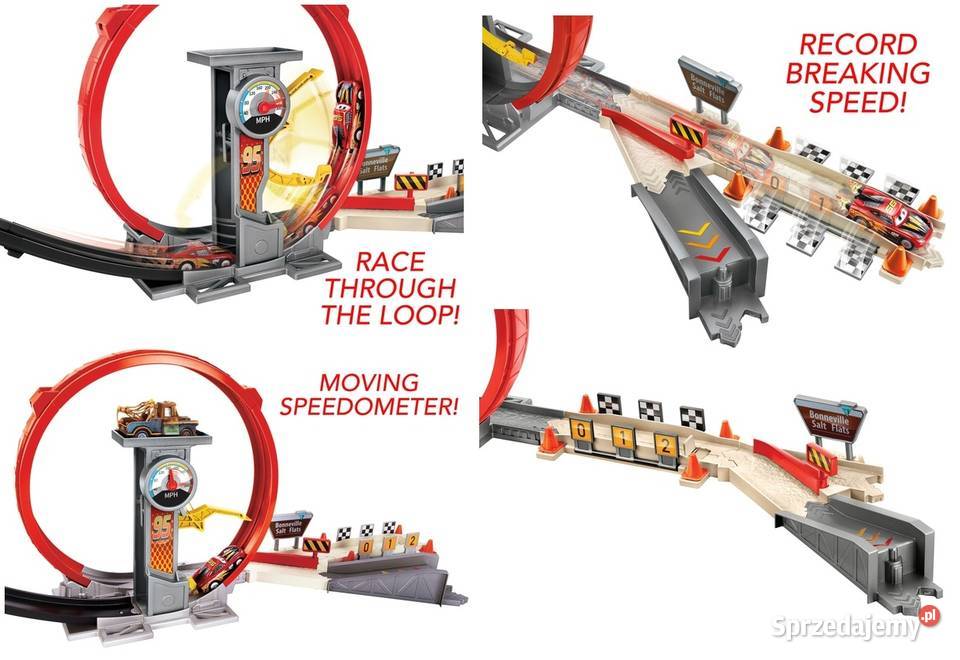 Tor Superpętla Auta Cars XRS Rocket Racing DISNEY PIXAR Mogilany ...