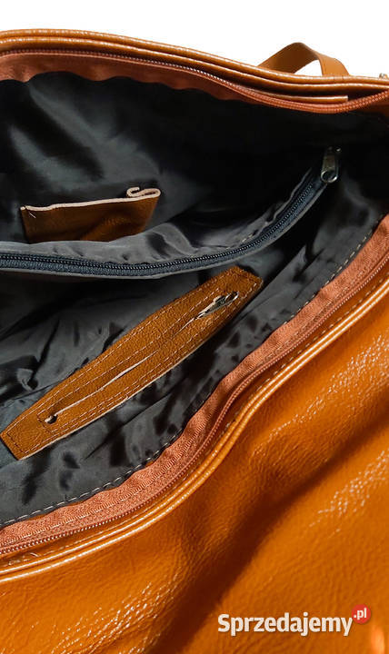 Skórzana listonoszka w stylu vintage retro duża Torby i torebki Kraków