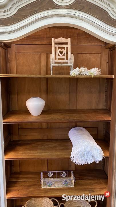 Biblioteka witryna LUDWIK XV Antyk biała 1913 r Dom i Ogród Gdańsk sprzedam