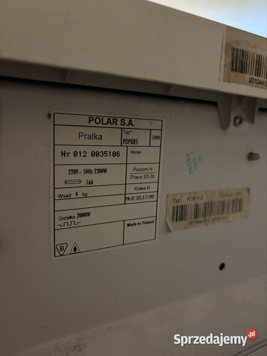 Polar PDP885 pralka Wrocław
