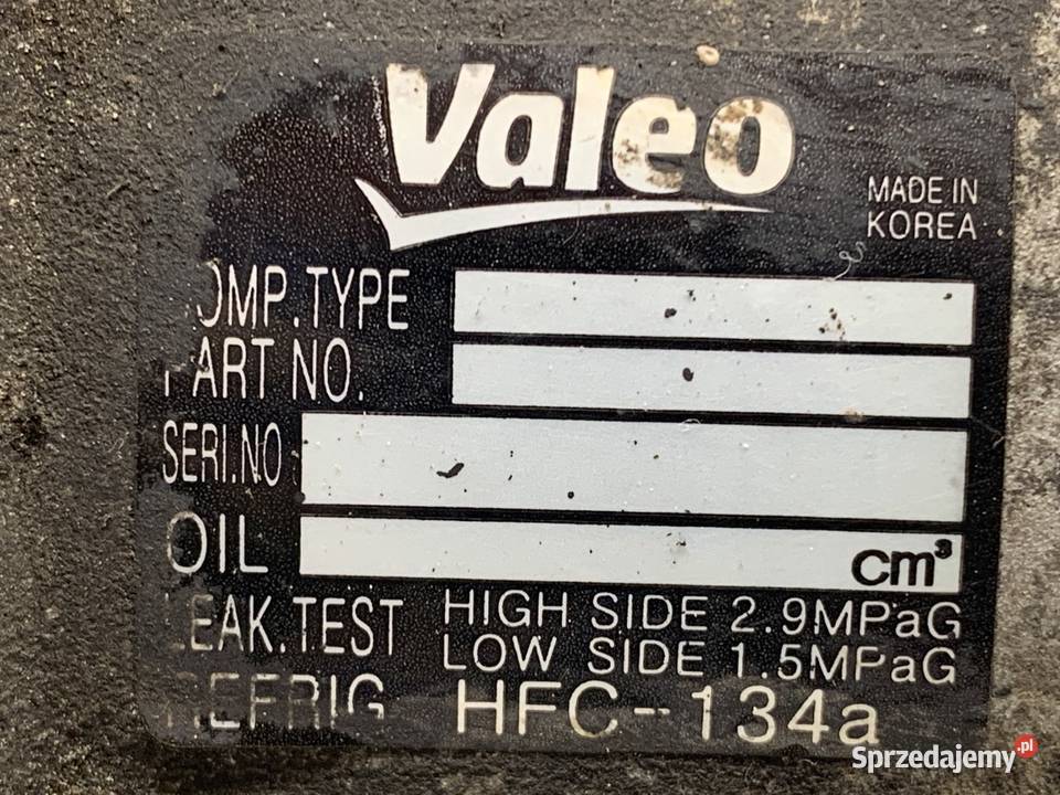 SPRĘŻARKA KLIMATYZACJI SSANGYONG ACTYON HFC134A podkarpackie